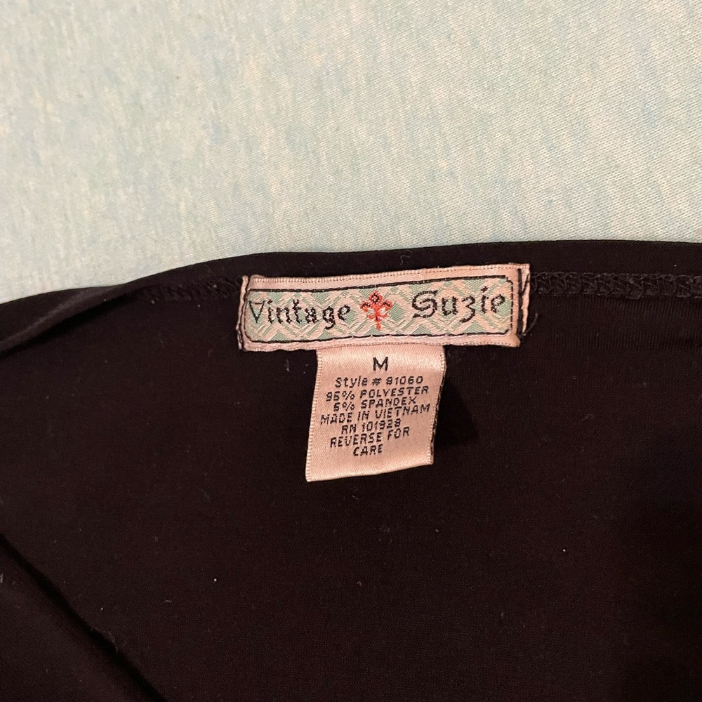 Vintage Suzie Black Sleeveless Top